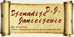 Đenadije Janičijević vizit kartica